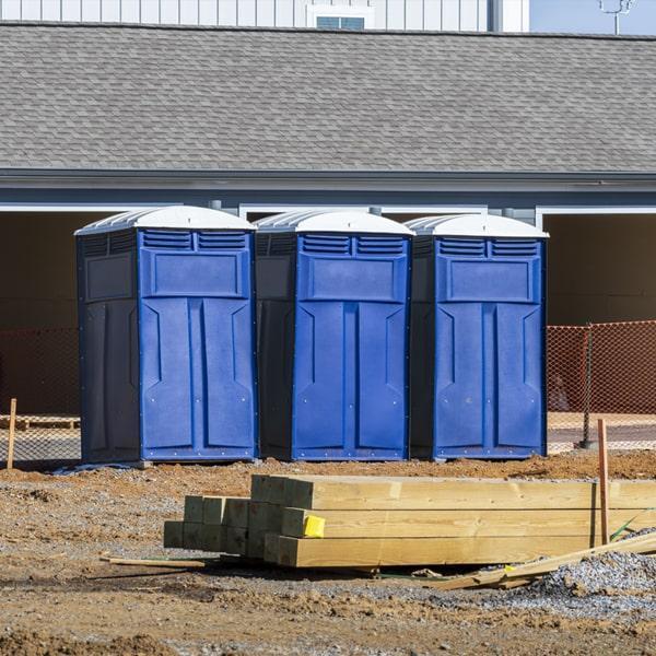 Heavy-duty construction site porta potty in Bristol, Connecticut